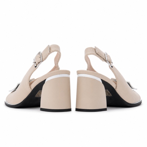 Sandale dama din piele naturala, Karisma 7QXS80004A 52-N, crem - Img 6