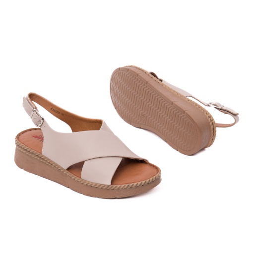 Sandale dama din piele naturala, PASS Collection, 7IKL60020A C5-N, roze - Img 4