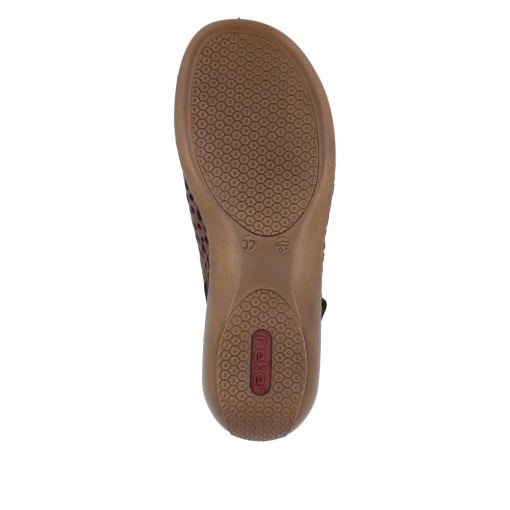 Sandale damă piele Rieker 65985-25 maro - Img 8
