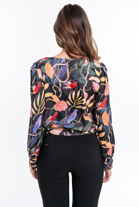 Bluza dama cu imprimeu floral ADDISON, multicolor - Img 6