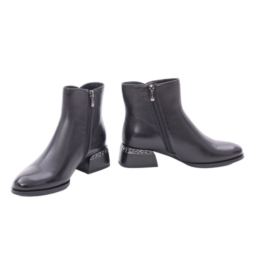 Botine dama din piele naturala, Epica 1JI90038A 01-N, negru - Img 4