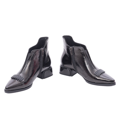 Botine dama din piele naturala, Epica 1JI90056 01-N, negru - Img 3
