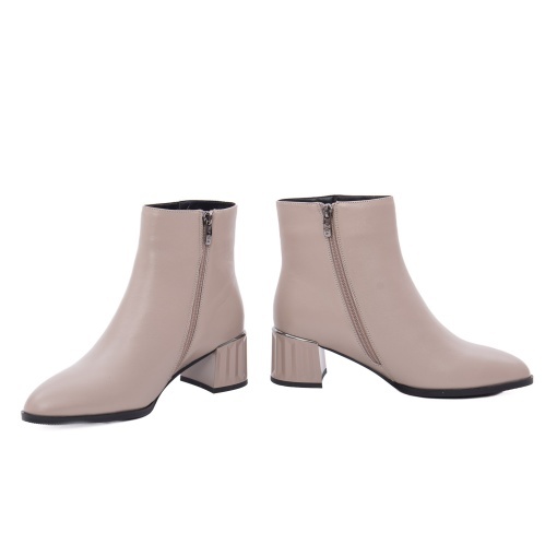 Botine dama din piele naturala, Epica 1K390004A 03-N, bej - Img 3