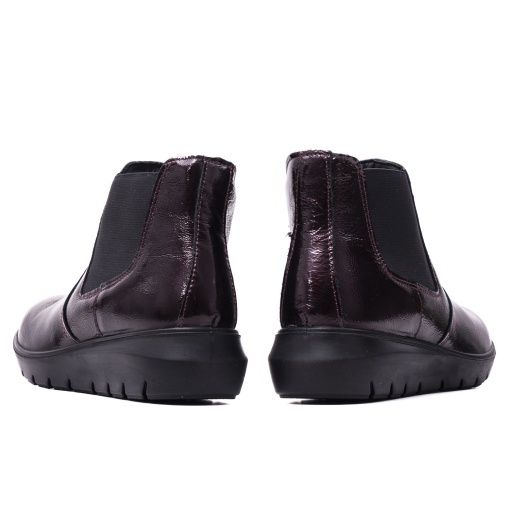 Botine dama din piele naturala lacuita, IMAC, IC856370 23-L, bordo - Img 6