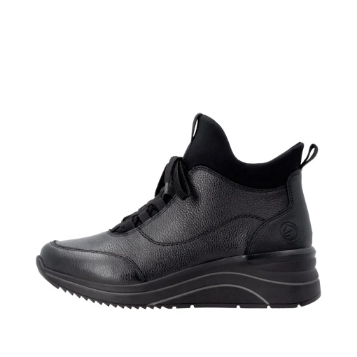 Botine dama din piele naturala, Remonte D0T81-00, negru - Img 6