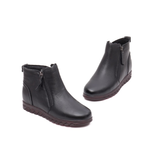 Botine dama, piele naturala, J8J800009A 01-N, negru - Img 2