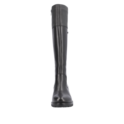 Cizme cu pulpa reglabila, piele naturala, R6581-04, negru - Img 9