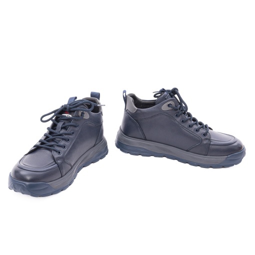 Ghete barbati din piele naturala, Otter 1CJ90019B 42-N, bleumarin - Img 3