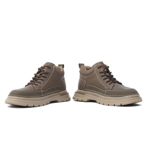 Ghete barbati din piele naturala, Otter, E6E670008C 40-N, kaki - Img 5