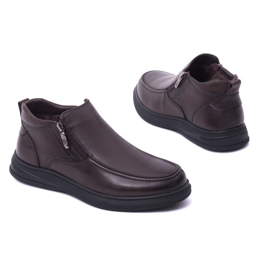 Ghete barbati din piele naturala, Otter, L1L170007B 02-N, maro - Img 3