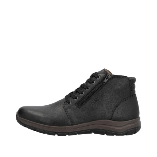 Ghete barbati din piele naturala, Rieker 03652-00, negru - Img 4