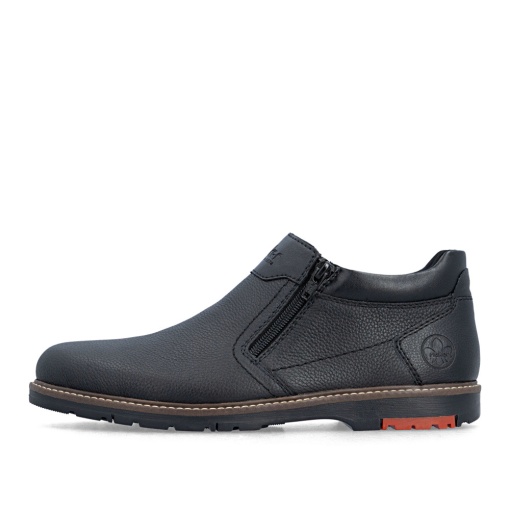 Ghete barbati din piele naturala, Rieker 10568-00, negru - Img 5