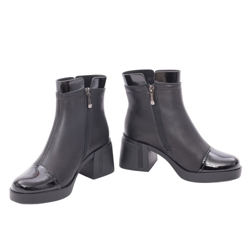 Ghete dama din piele naturala, Karisma 1DL90020A 01-N, negru - Img 3