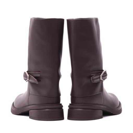 Ghete dama din piele naturala, Karisma, V724A494H-61B-C457 02-N, maro - Img 6