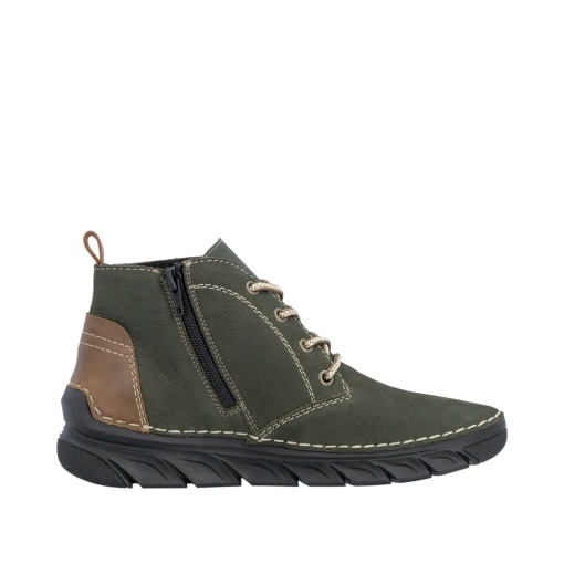 Ghete dama din piele naturala, Rieker 55036-54, verde - Img 5