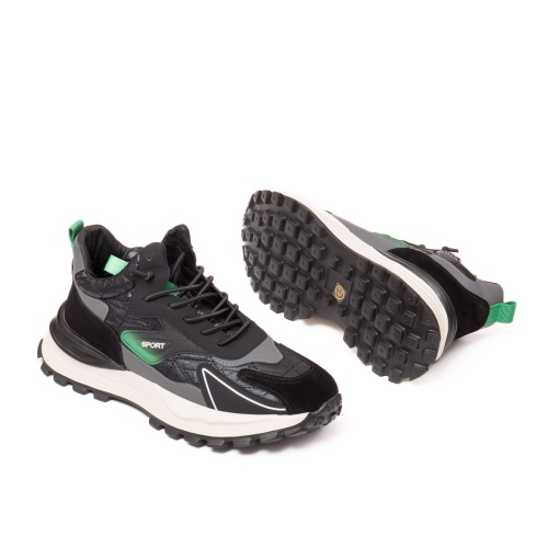 Pantof sport stil ghete barbati, K9GS30003A 01-Z, negru - Img 5