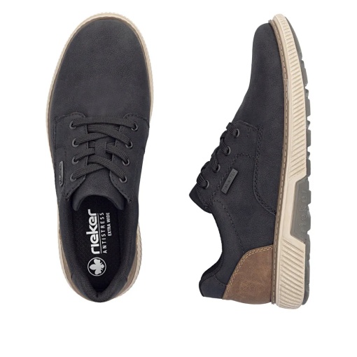Pantofi barbati casual din material sintetic, Rieker B3317-00, negru - Img 10