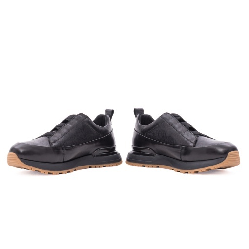 Pantofi barbati casual din piele naturala, Battisto Lascari, DHMW012CA, negru - Img 5