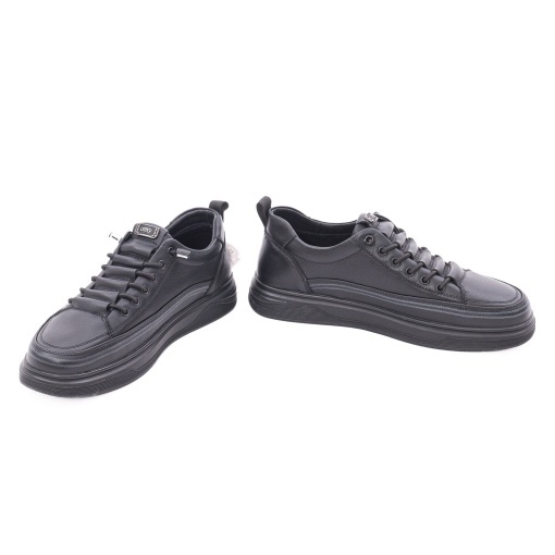 Pantofi barbati casual din piele naturala, Otter 2T6106 01-N, negru - Img 4