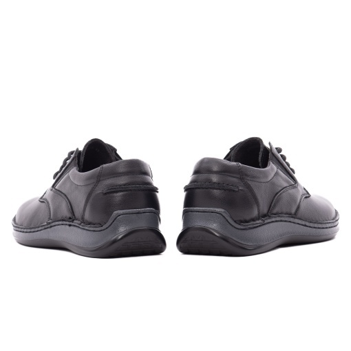 Pantofi barbati casual din piele naturala, Otter 85DT80007A 01-N, negru - Img 6