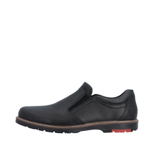 Pantofi barbati casual din piele naturala, Rieker 10558-00, negru - Img 4