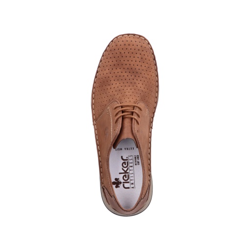 Pantofi barbati casual, piele naturala nabuc, 05226-24, maro - Img 3