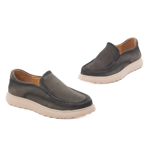 Pantofi barbati din piele naturala, Battisto Lascari SM-1, verde - Img 2