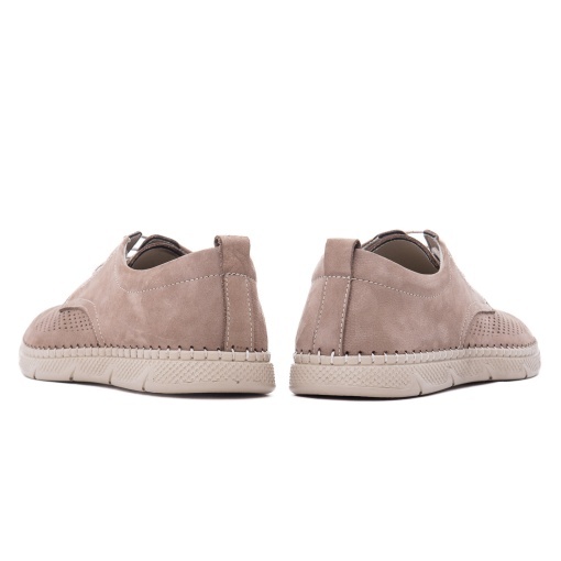 Pantofi barbati din piele naturala nabuc, Otter OT1823 03-2, bej - Img 6