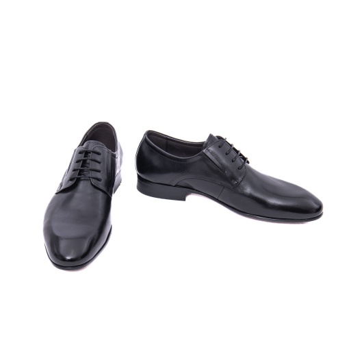 Pantofi bărbați eleganți Caribu 3MKD1-16-6A 01-N negri piele naturală office/formal - Img 4