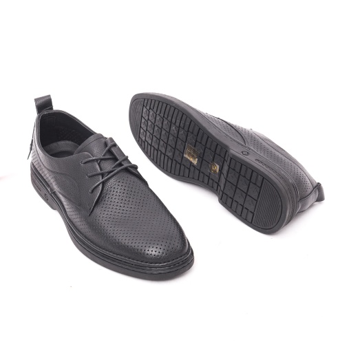 Pantofi bărbați negri din piele naturală Otter 7CCJ60003A 01-N – casual - Img 3