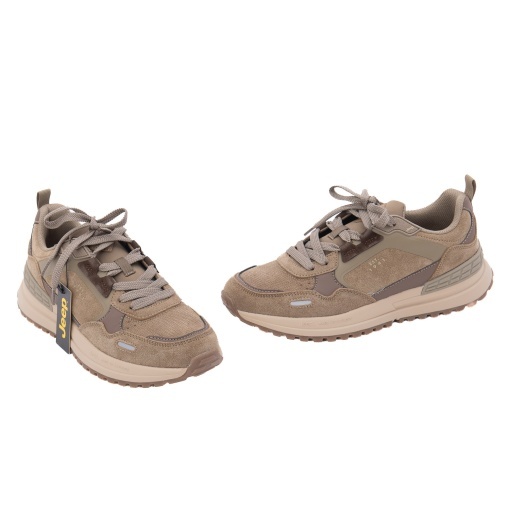 Pantofi barbati sport din piele mix, JEEP JM62101A 036 GROUND MONO, maro kaki - Img 2