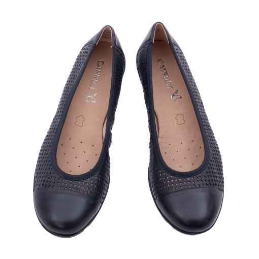 Pantofi dama casual din piele naturala, Caprice, 9-22151-42 814 OCEAN SOFTNAP, bleumarin - Img 4