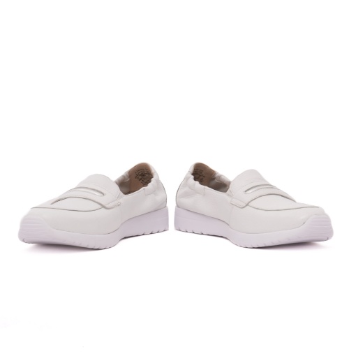 Pantofi dama casual din piele naturala, Caprice, 9-24702-44 105 WHITE DEER, alb - Img 5