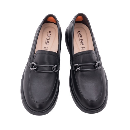 Pantofi dama casual din piele naturala, Karisma 1M590007A 01-N, negru - Img 4