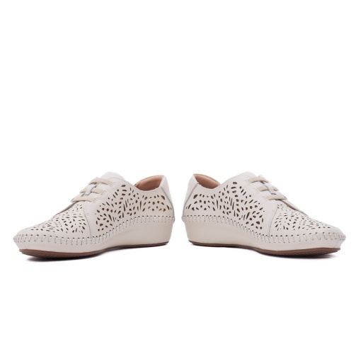 Pantofi dama casual din piele naturala, Pikolinos P. VALLARTA 655-4783 NATA, alb - Img 5