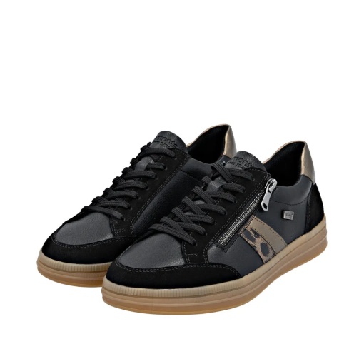 Pantofi dama casual din piele naturala, Remonte, D2C04-03, negru - Img 2