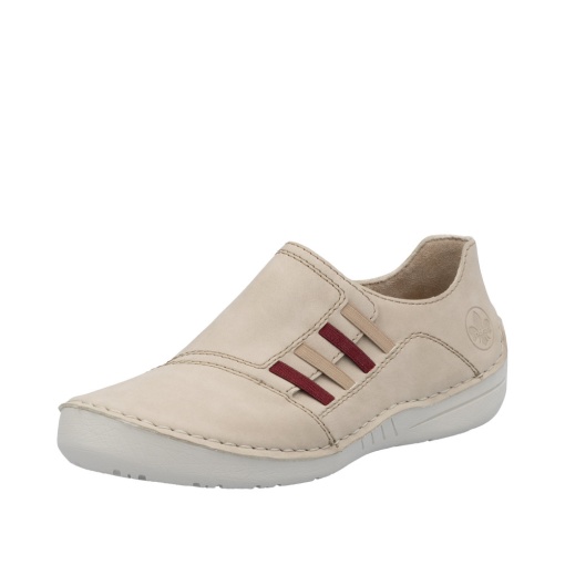 Pantofi dama casual, piele naturala, 52560-62, bej - Img 2
