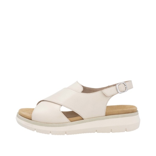 Pantofi dama casual, Remonte D2K56-60 din piele naturala, crem - Img 4