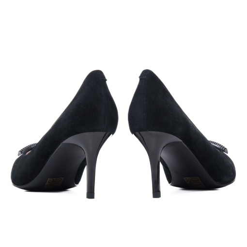 Pantofi dama din piele naturala nabuc, Epica, JIJI70005A 01-I, negru - Img 6
