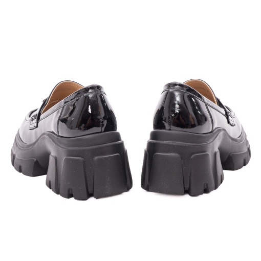 Pantofi dama eleganti din piele naturala lacuita, Epica, 1M490004A, negru - Img 5