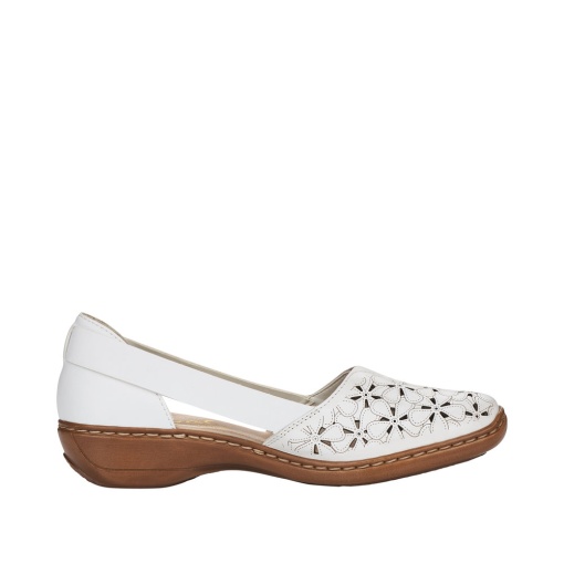 Pantofi dama, piele naturala, 41356-80, alb - Img 5