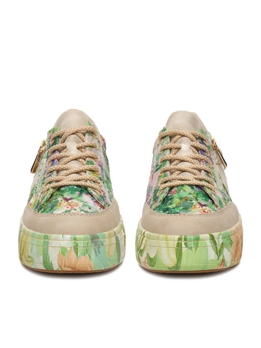 Pantofi dama sport din material textil, Rieker M7711-91, multicolor - Img 4