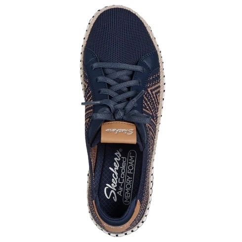 Pantofi dama sport din material textil, Skechers WILSHIRE BLVD - BELL 100716 NVY NAV, bleumarin - Img 3