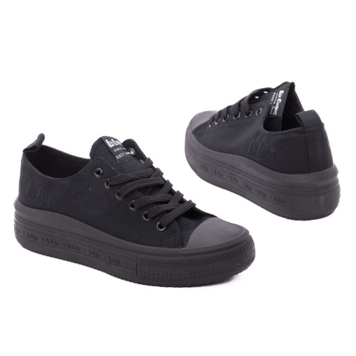 Pantofi dama sport din piele ecologica, Lee Cooper OBUWIE LCW-26-44-4484L, negru - Img 3