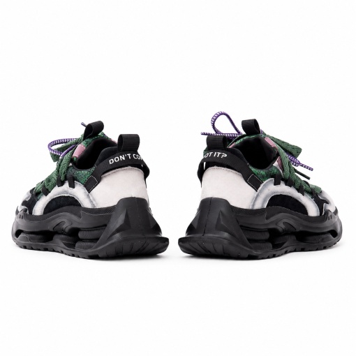 Pantofi dama sport din piele intoarsa PASS Collection 3OLY80003A 15-I, multicolor - Img 6