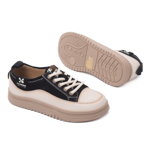 Pantofi dama sport din piele naturala, Feeling, 6675, negru - Img 4