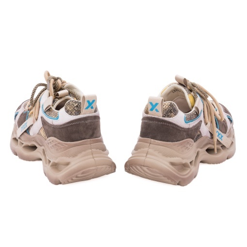 Pantofi dama sport din piele naturala, Gryxx, 1LY90011B H6-N, maro diverse - Img 5