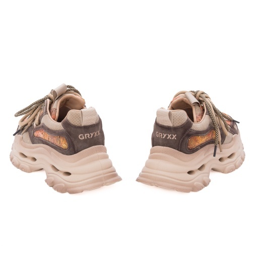 Pantofi dama sport din piele naturala intoarsa, Gryxx, 1Y2923-1A 97-I, bej diverse - Img 5