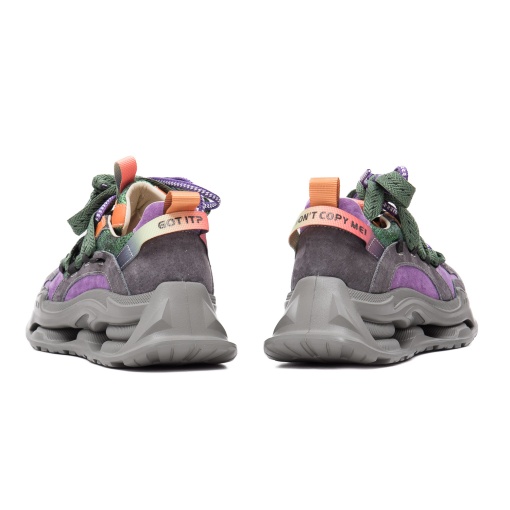 Pantofi dama sport, piele naturala nabuc, 1LY60012B 15-2, multicolor - Img 5