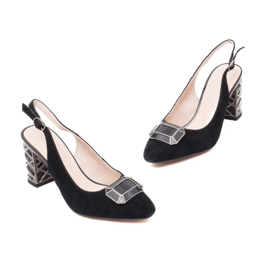Pantofi decupati, piele nantilopa, JIJI40025A 01-2 - Img 2